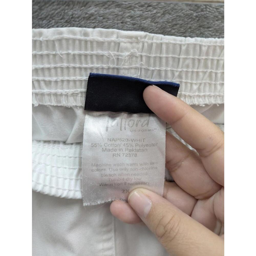 Tafford Scrub Pants Womens Plus Size 2X White - Picture 4 of 9